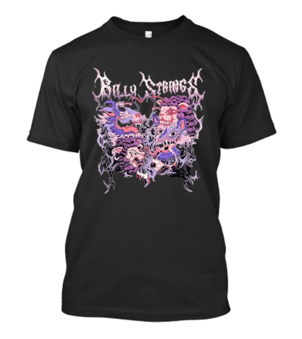 Billy Strings Heart With Vibrant Monster Faces T-Shirt