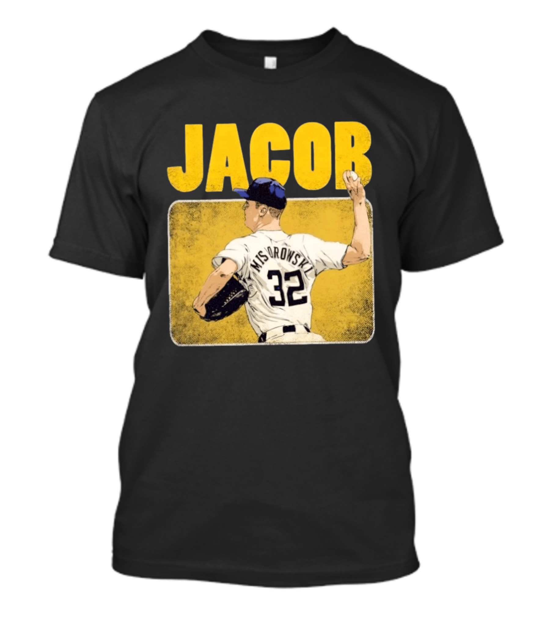 Jacob Misiorowski 32 Milwaukee Brewers Baseball Player Highlight T-Shirt