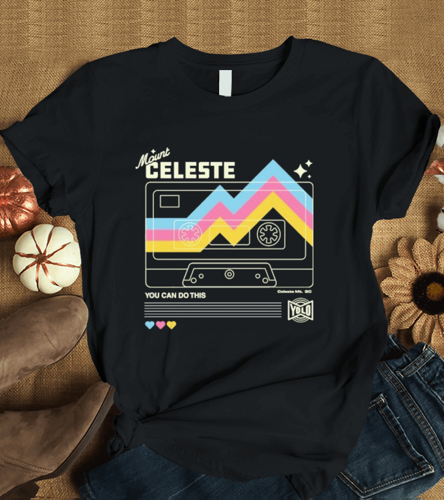 Mount Celeste You Can Do This Retro Cassette Tape T-Shirt