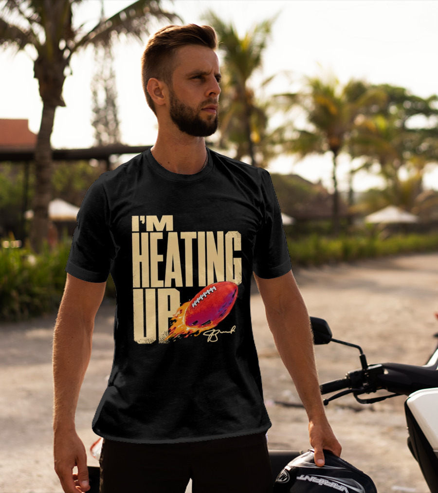 I'm Heating Up Jameis Winston New York Giants Stacked Football T-Shirt