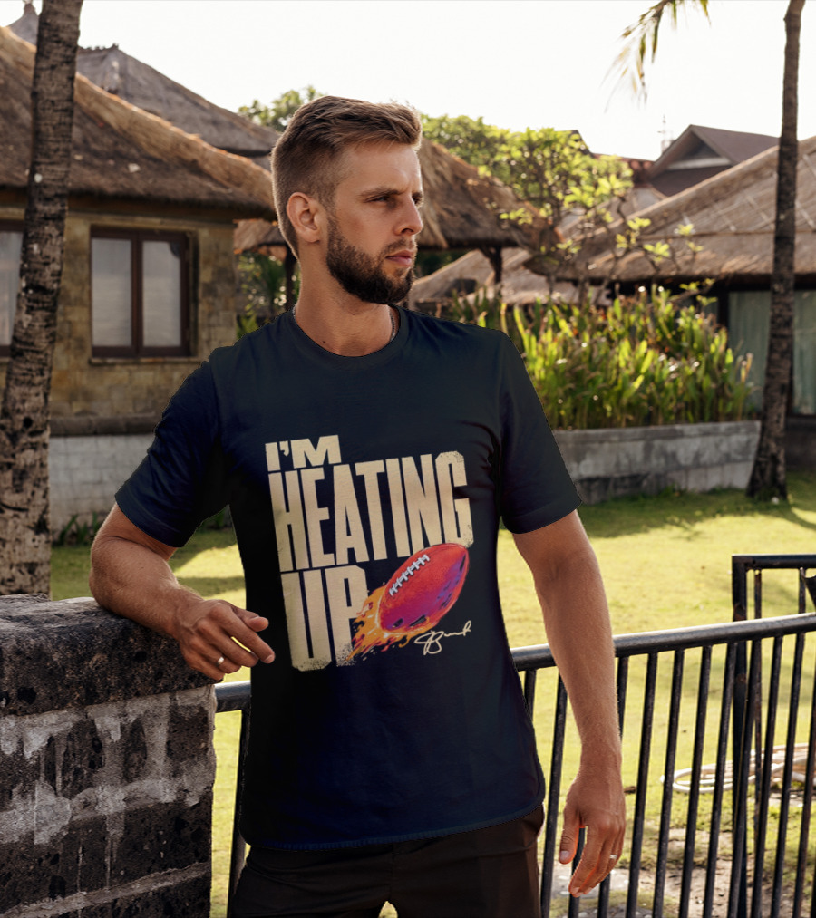 I'm Heating Up Jameis Winston New York Giants Stacked Football T-Shirt