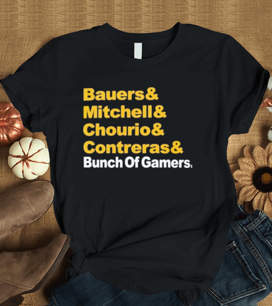 Milwaukee Brewers Bauers Mitchell Chourio Contreras Bunch Of Gamers T-Shirt