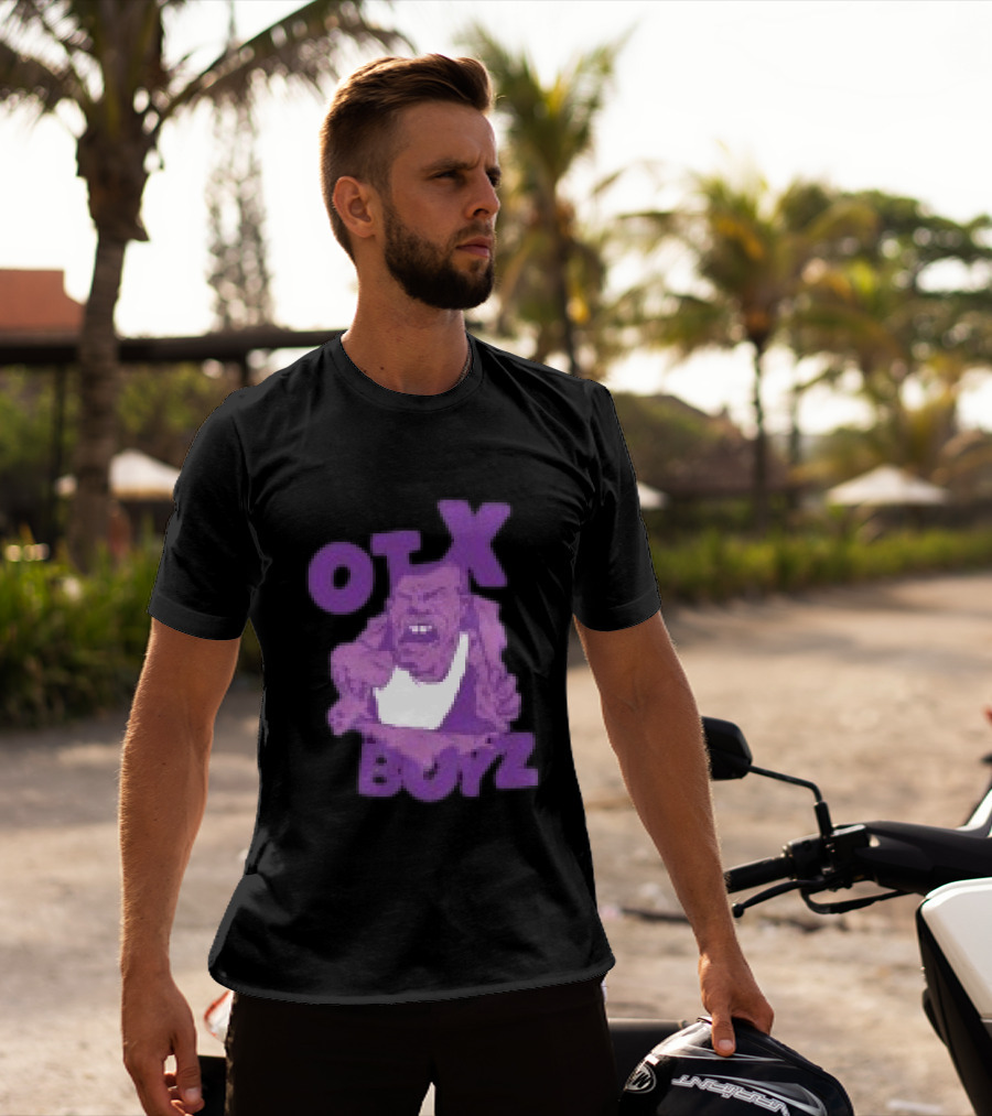 OTX Boyz Purple Character Geezy World Store Breakout T-Shirt