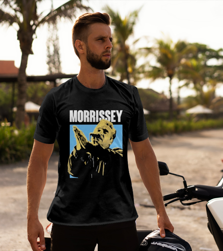 Morrissey Pop Praise Iconic Clapping Microphone T-Shirt
