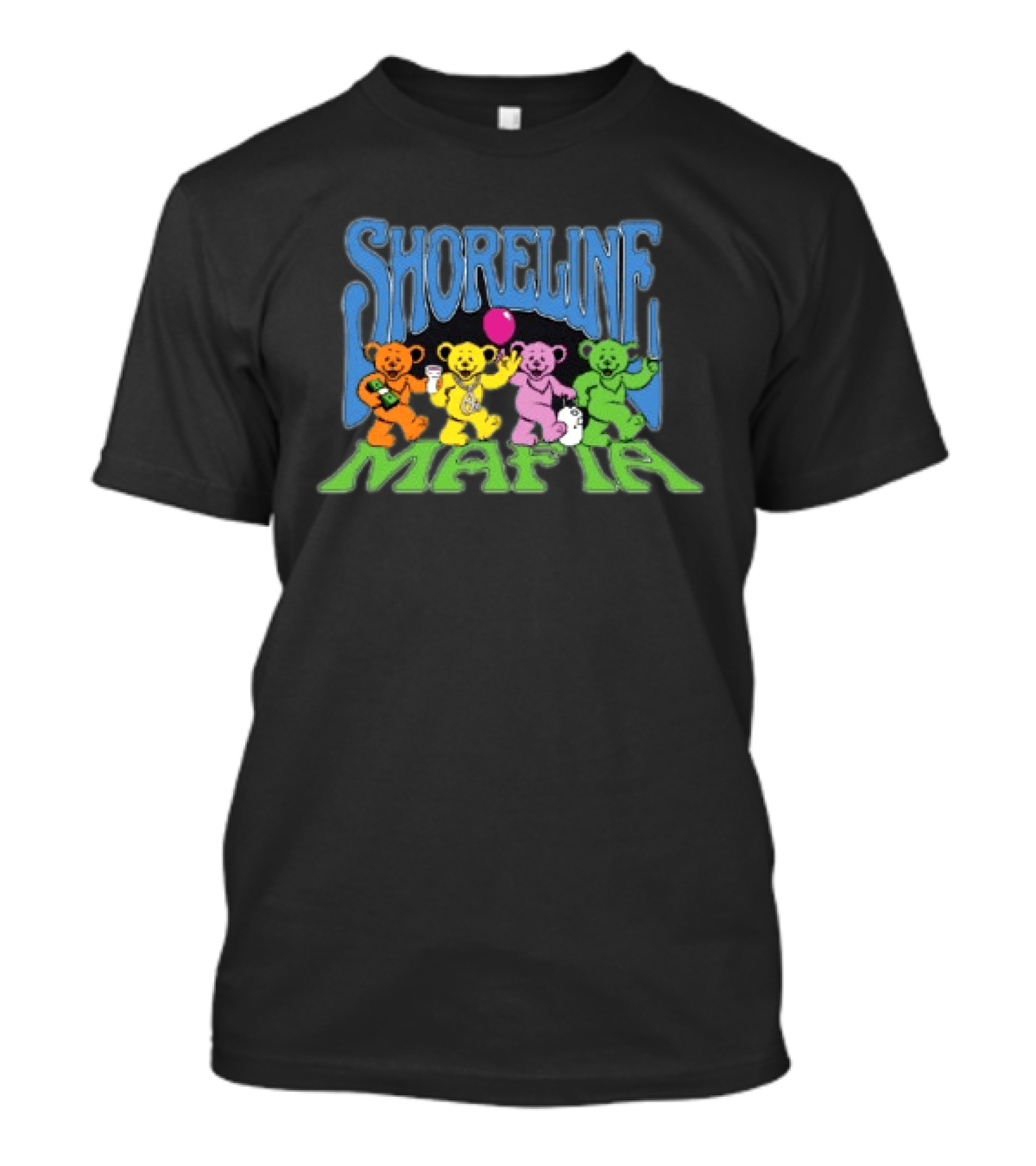 Shoreline Mafia Gummy Bear Crew Pullover Geezy World Store T-Shirt