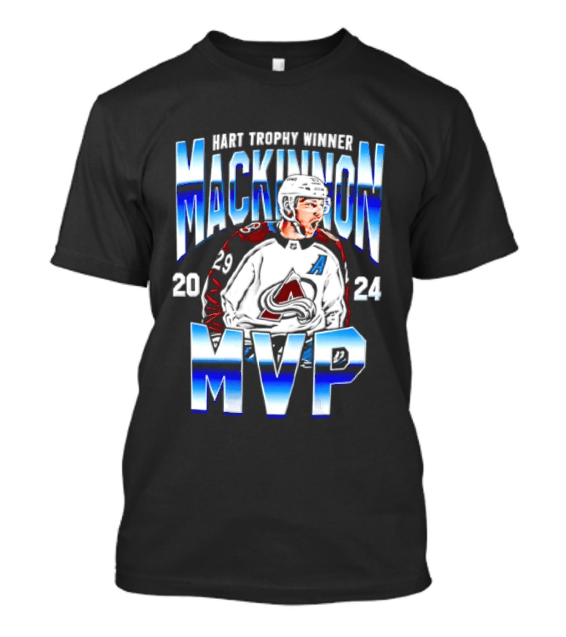 Nathan MacKinnon 2024 Hart Trophy Winner MVP T-Shirt