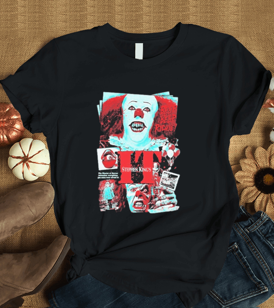 Stephen King's IT Beep Beep Richie Pennywise And Nightmare In Derry T-Shirt
