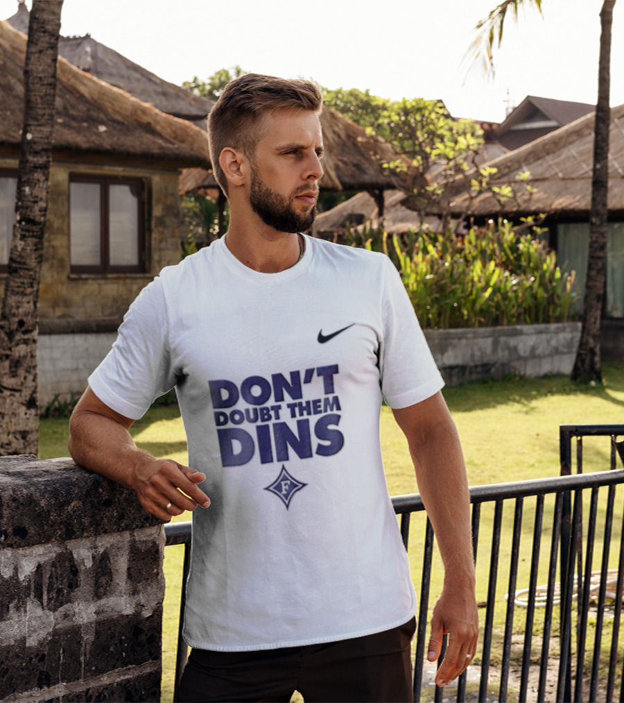 Nike Don't Doubt Them Dins Furman Paladins Purple Diamond T-Shirt