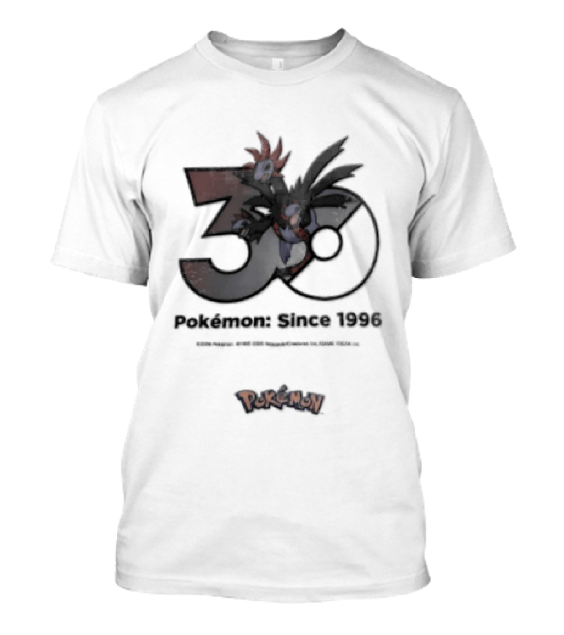 Pokemon Since 1996 Video Game 30th Anniversary Celebration T-Shirt