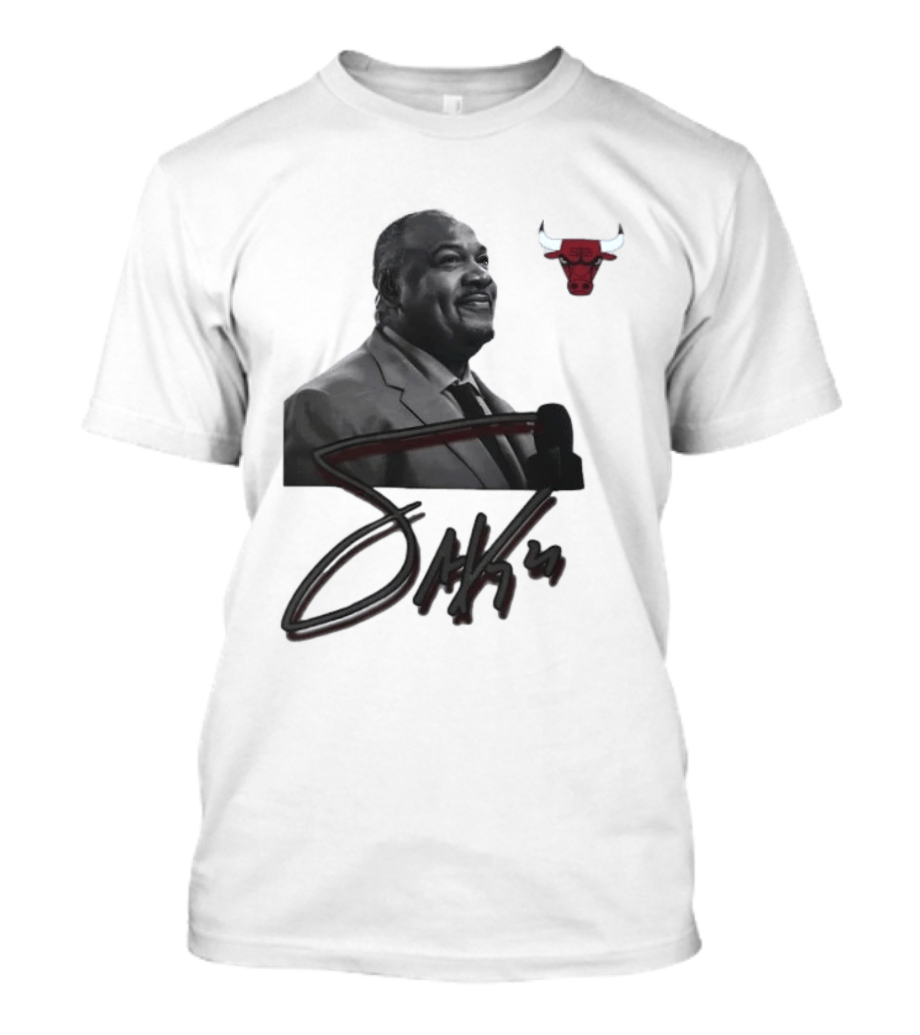 Stacey King Chicago Bulls Autograph T-Shirt
