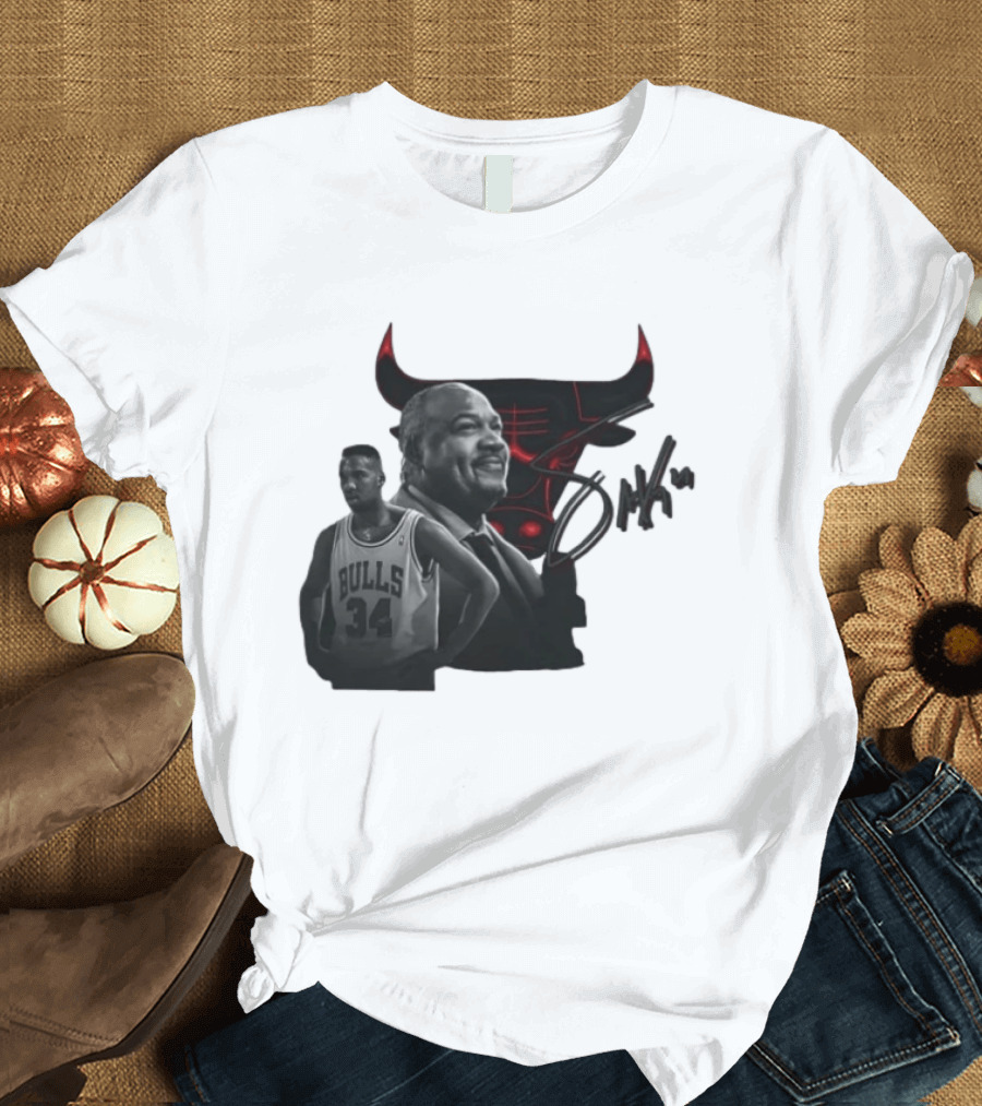 Stacey King Chicago Bulls Legend 34 Bulls T-Shirt