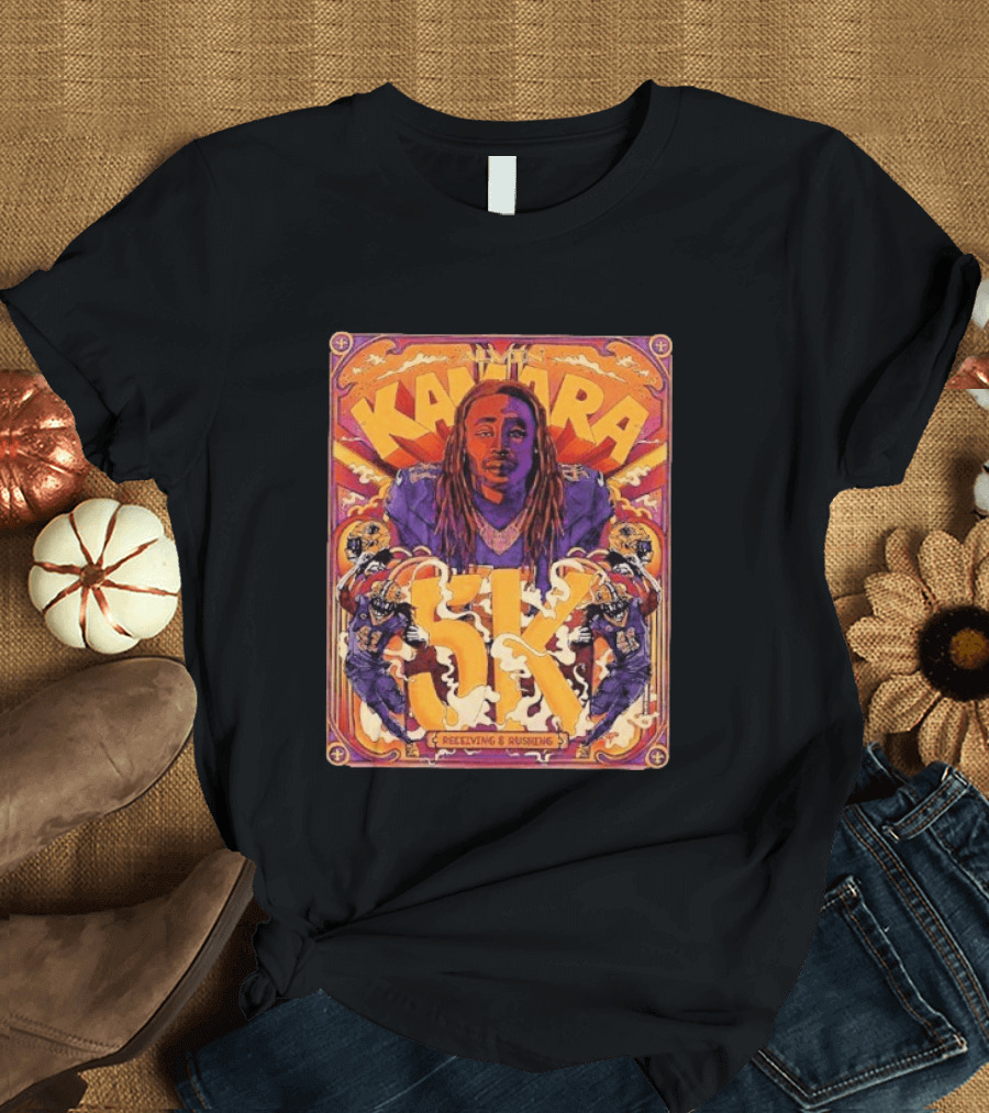 Kamara 5K Receiving & Rushing New Orleans Saints T-Shirt