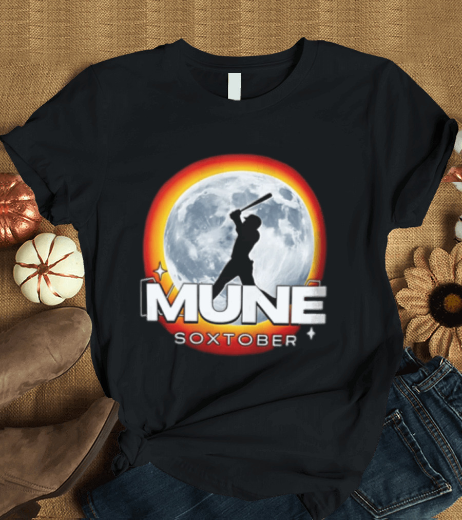 Mune Soxtober Chicago White Sox Moon Baseball T-Shirt