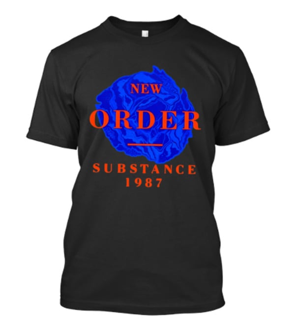 New Order Substance 1987 Blue Marbled T-Shirt