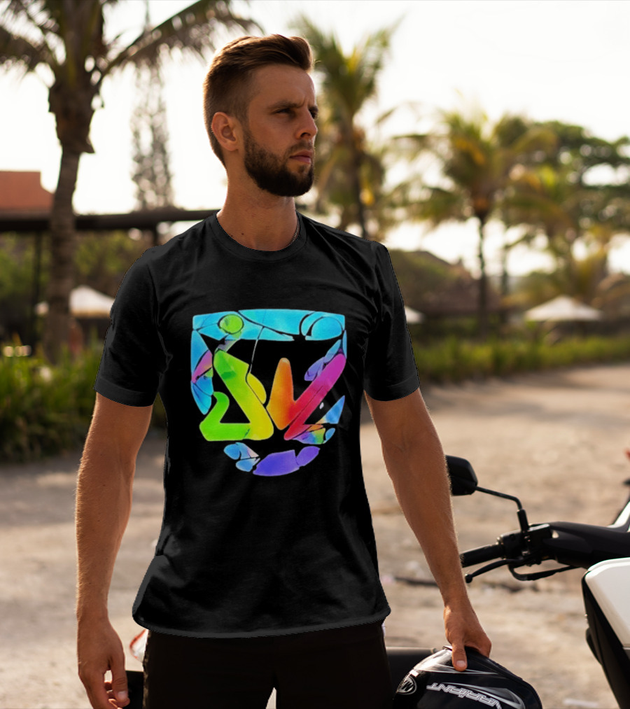 Nice France Riots 2026 Micromania Store Manager Viral Multicolor Abstract T-Shirt