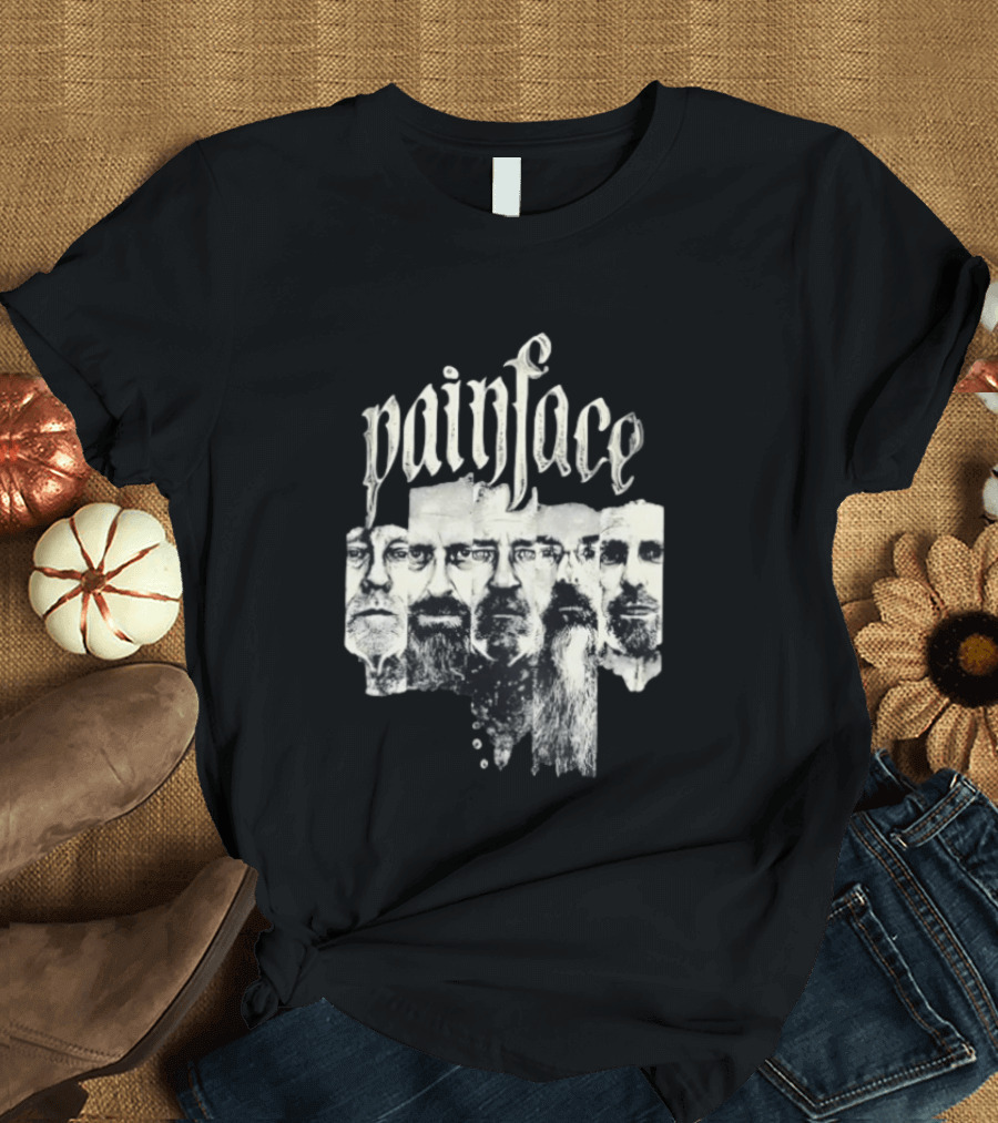 Painface Distorted Faces Collage T-Shirt