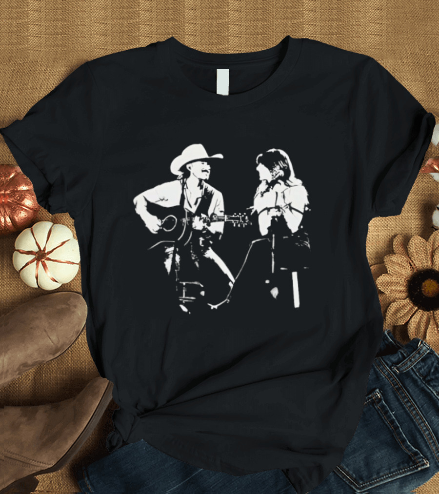 Riley Green Ella Langley Acoustic Performance With Cowboy Hat T-Shirt
