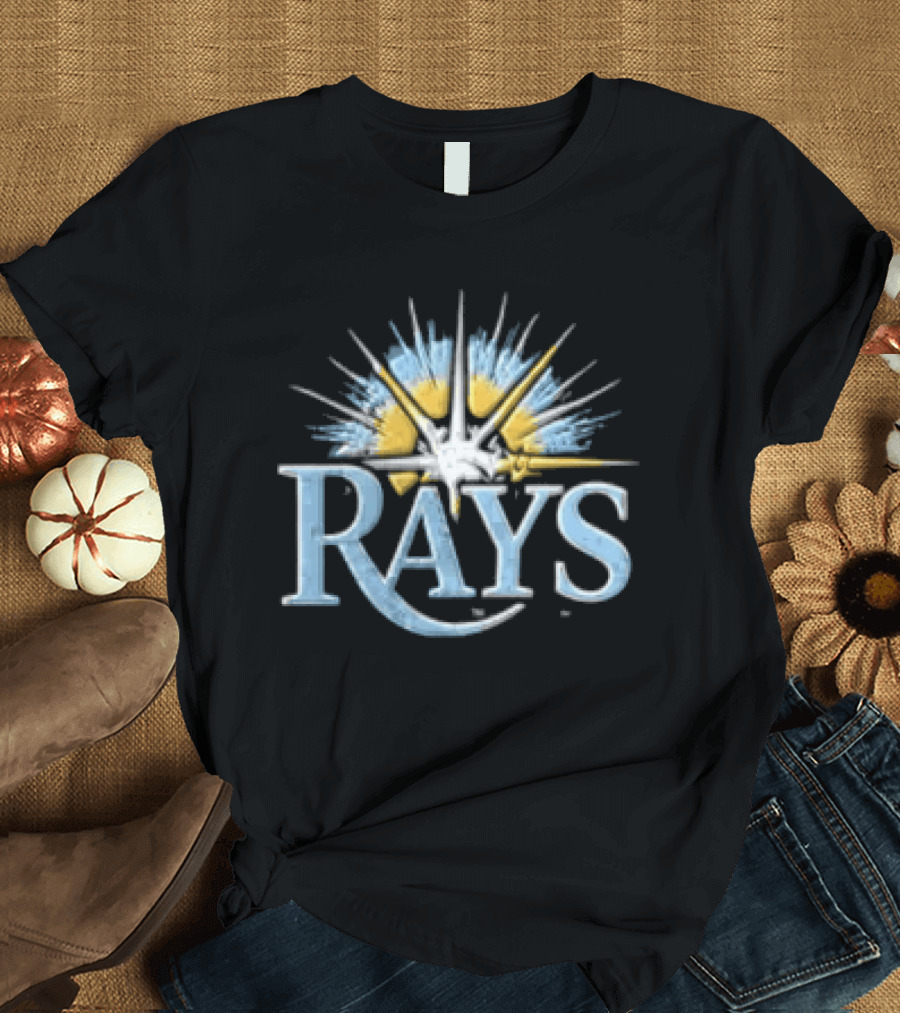 Tampa Bay Rays Sunburst Postseason Baseball Rays T-Shirt