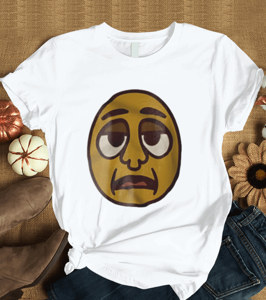 Tired Exhausted Emoji Face Meme Expression T-Shirt