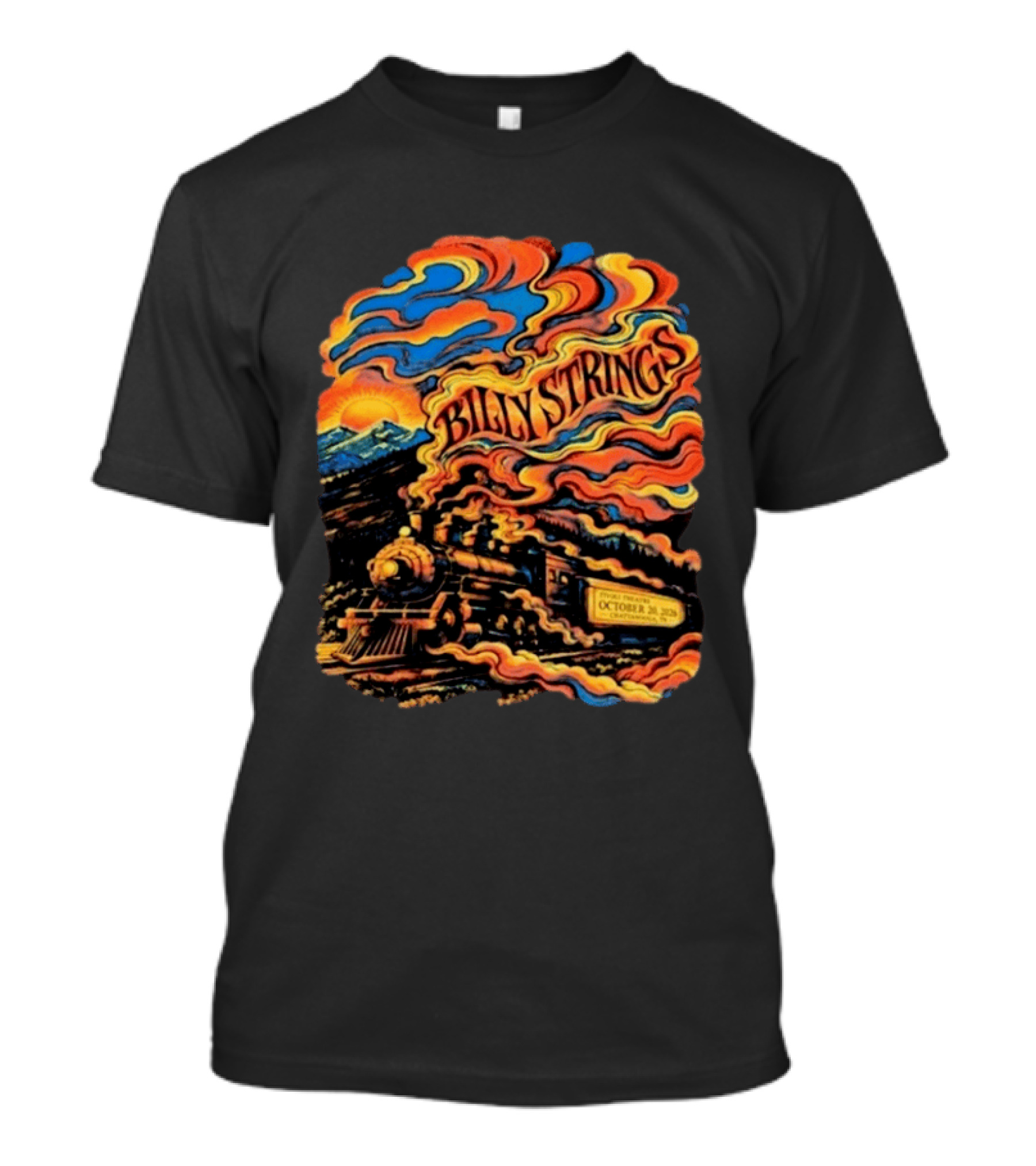 Billy Strings Tivoli Theatre Chattanooga Train Art October 20 2026 T-Shirt
