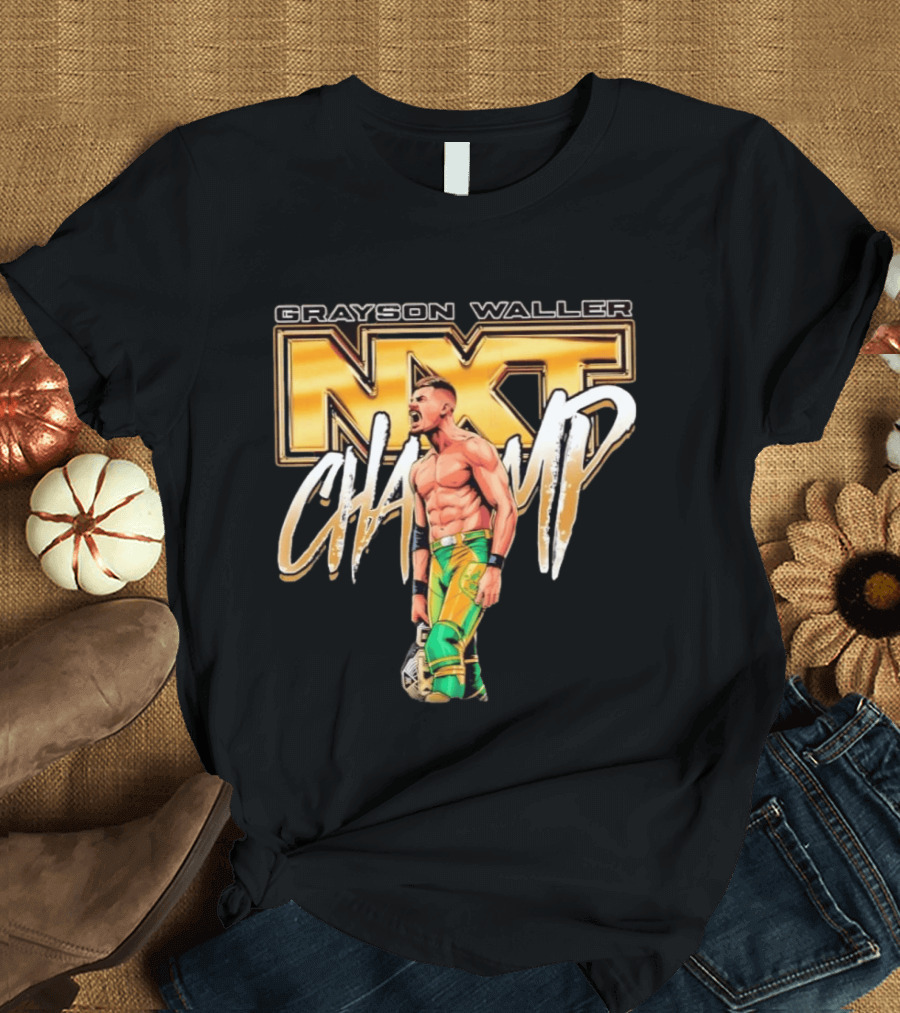 Grayson Waller NXT Champ Pro Wrestling Iconic Championship T-Shirt