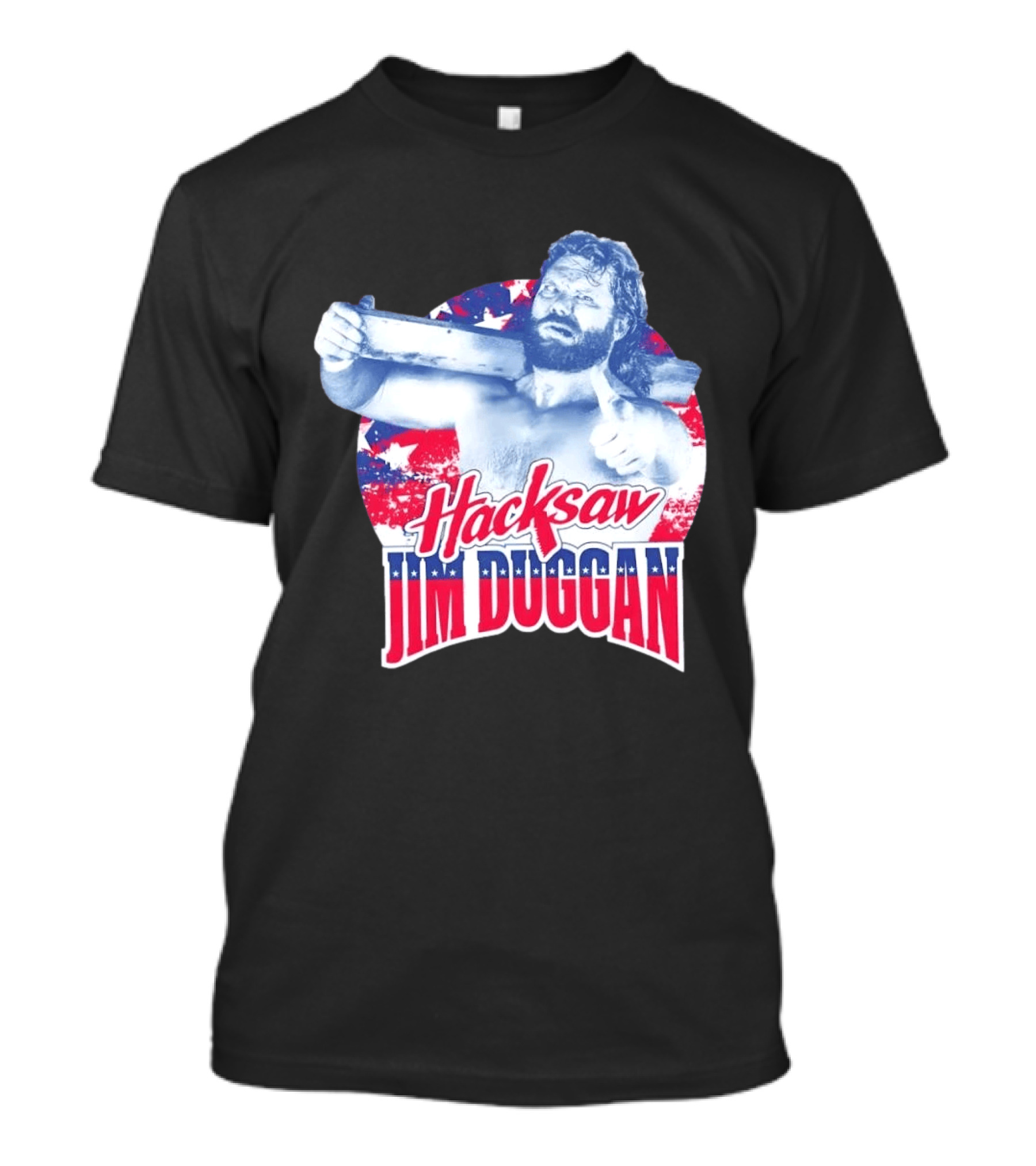Hacksaw Jim Duggan American Flag Stars And Stripes T-Shirt