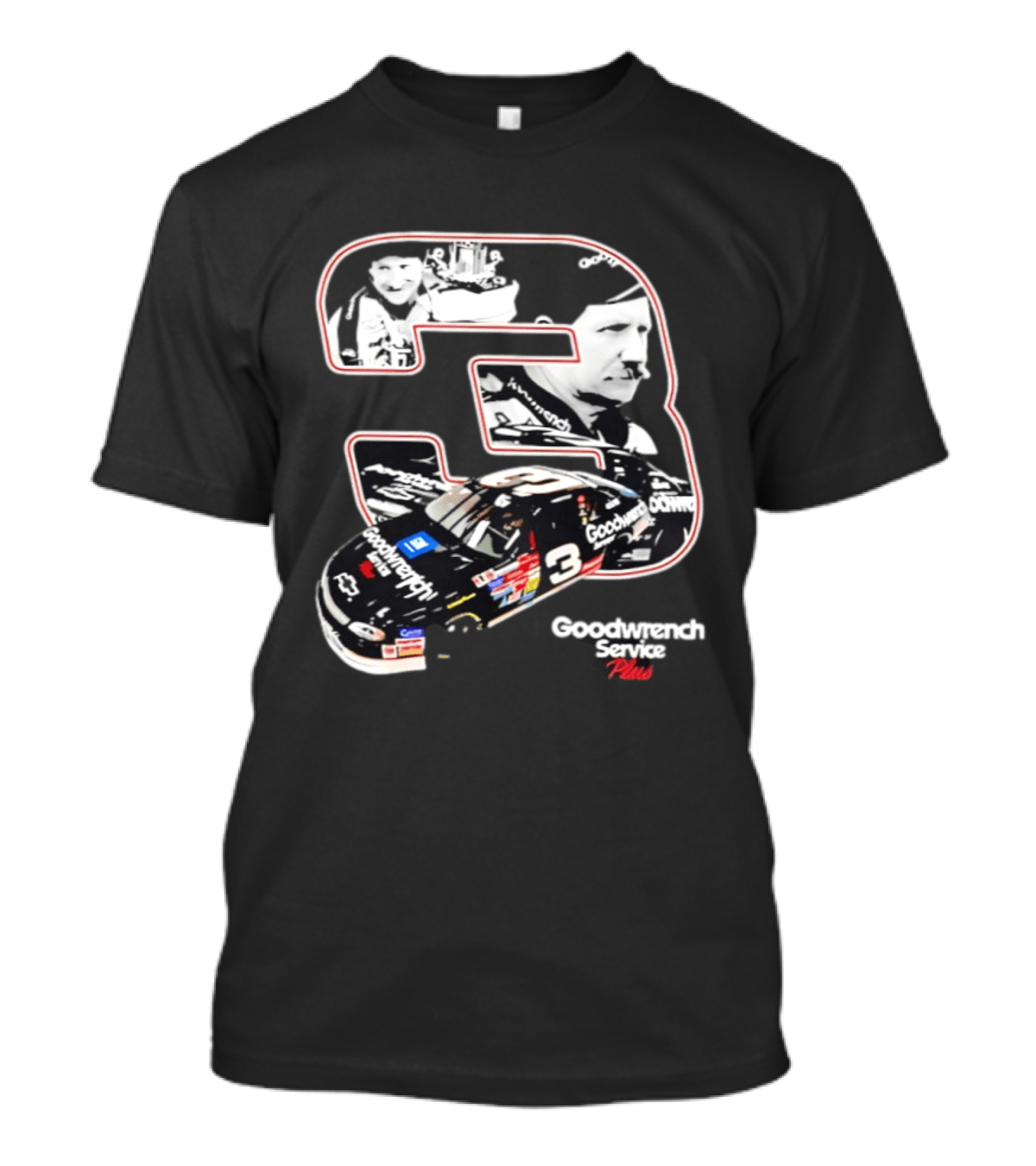 Dale Earnhardt Number 3 Goodwrench Service Plus American Spirit T-Shirt