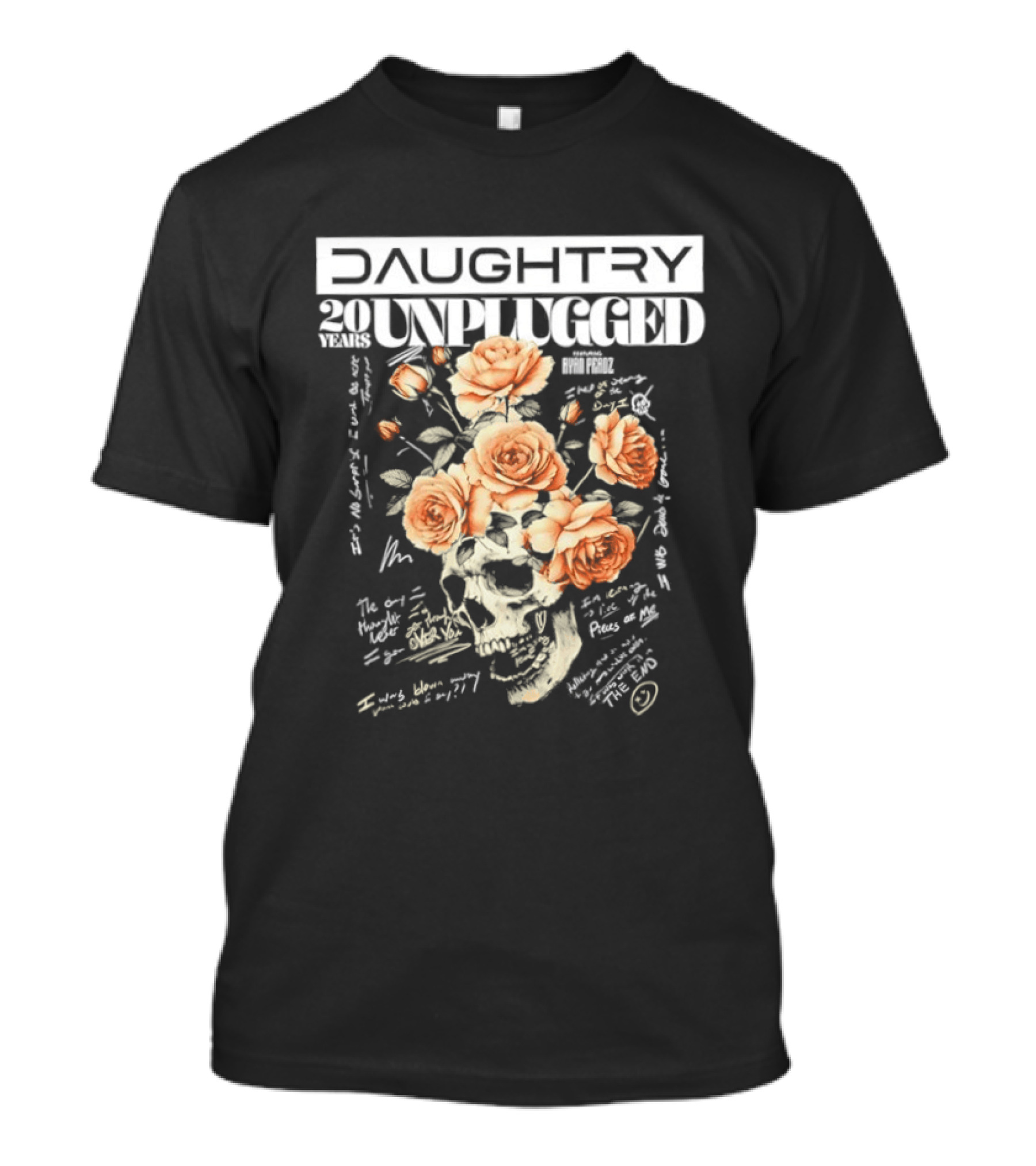 Daughtry 20 Unplugged Tour Roses 2026 T-Shirt