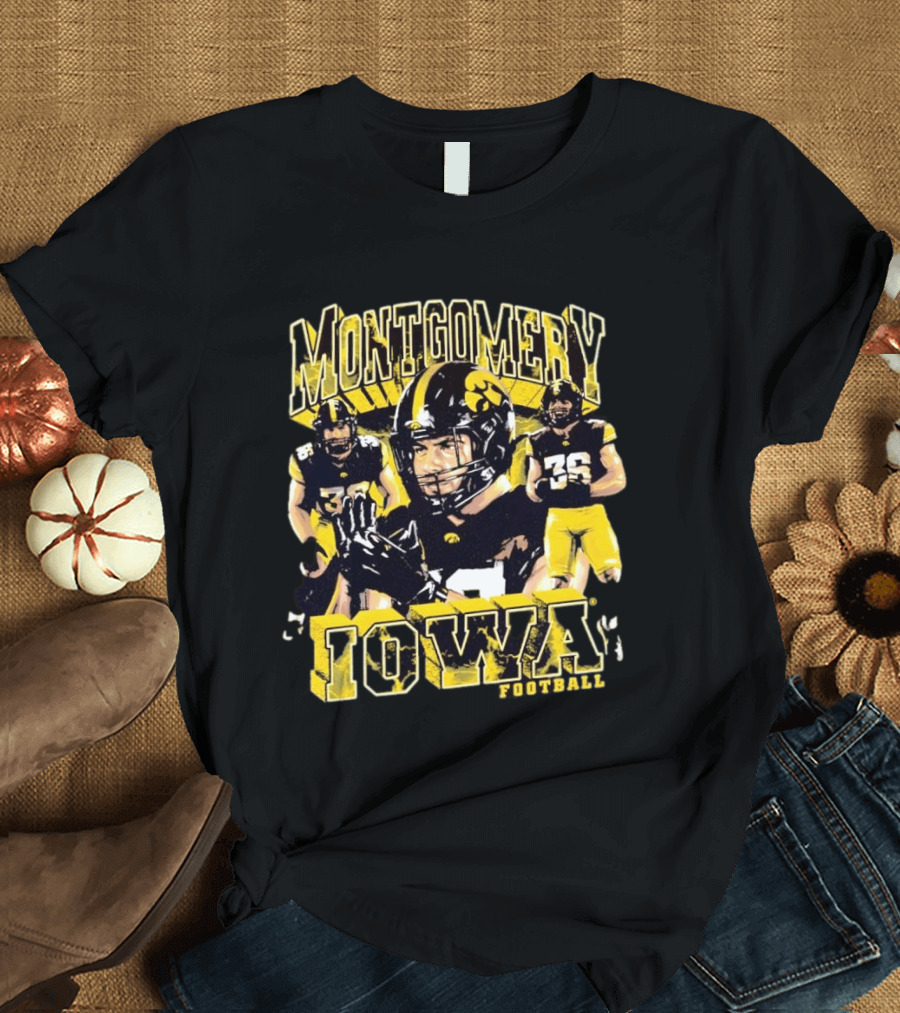 Montgomery Iowa Hawkeyes Football No 36 T-Shirt