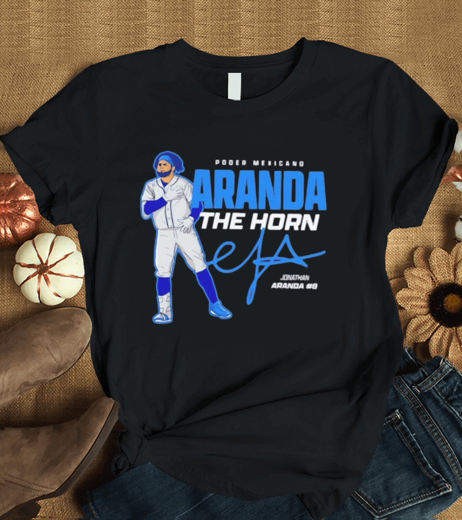 Poder Mexicano Aranda The Horn Jonathan Aranda #9 T-Shirt
