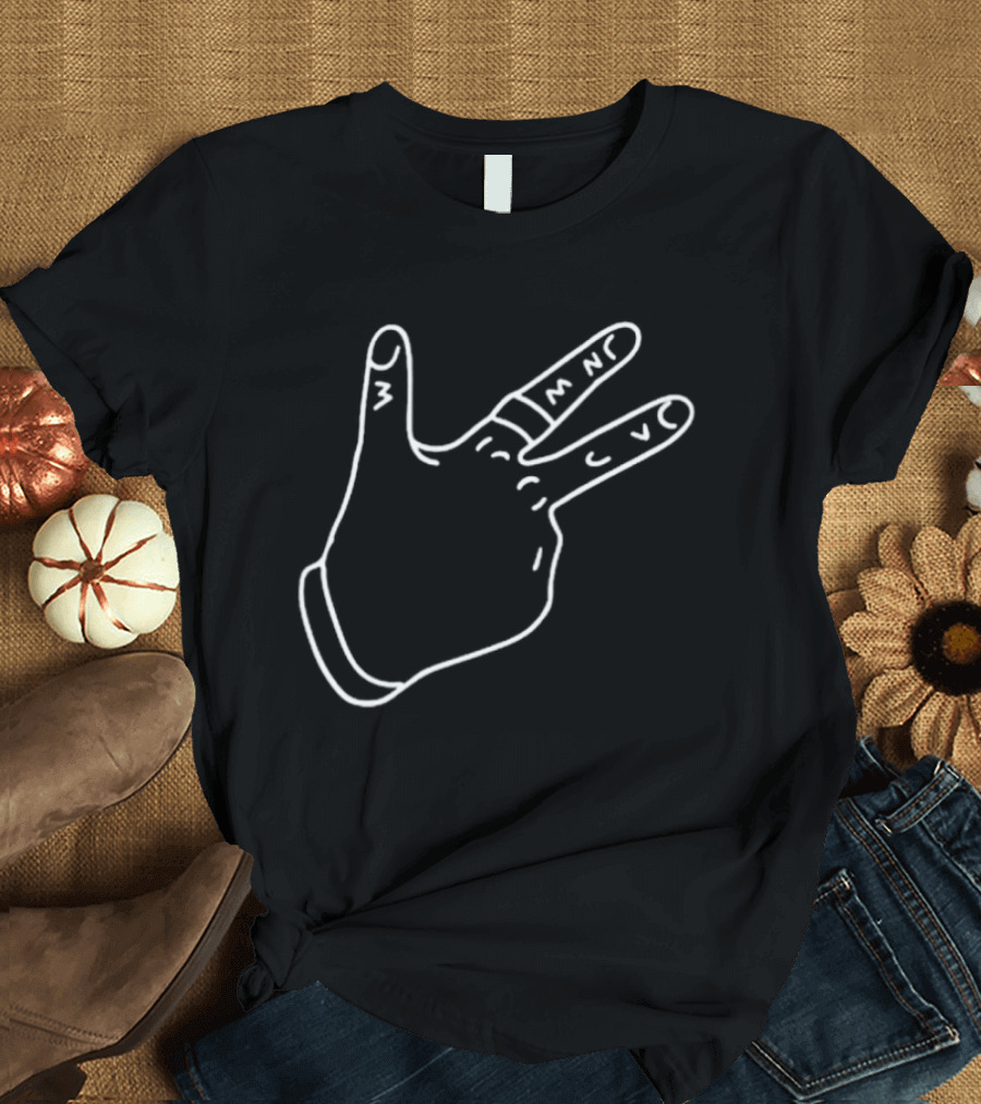 Lingua Franca NYC X Jalen Brunson Peace Hand Gesture T-Shirt