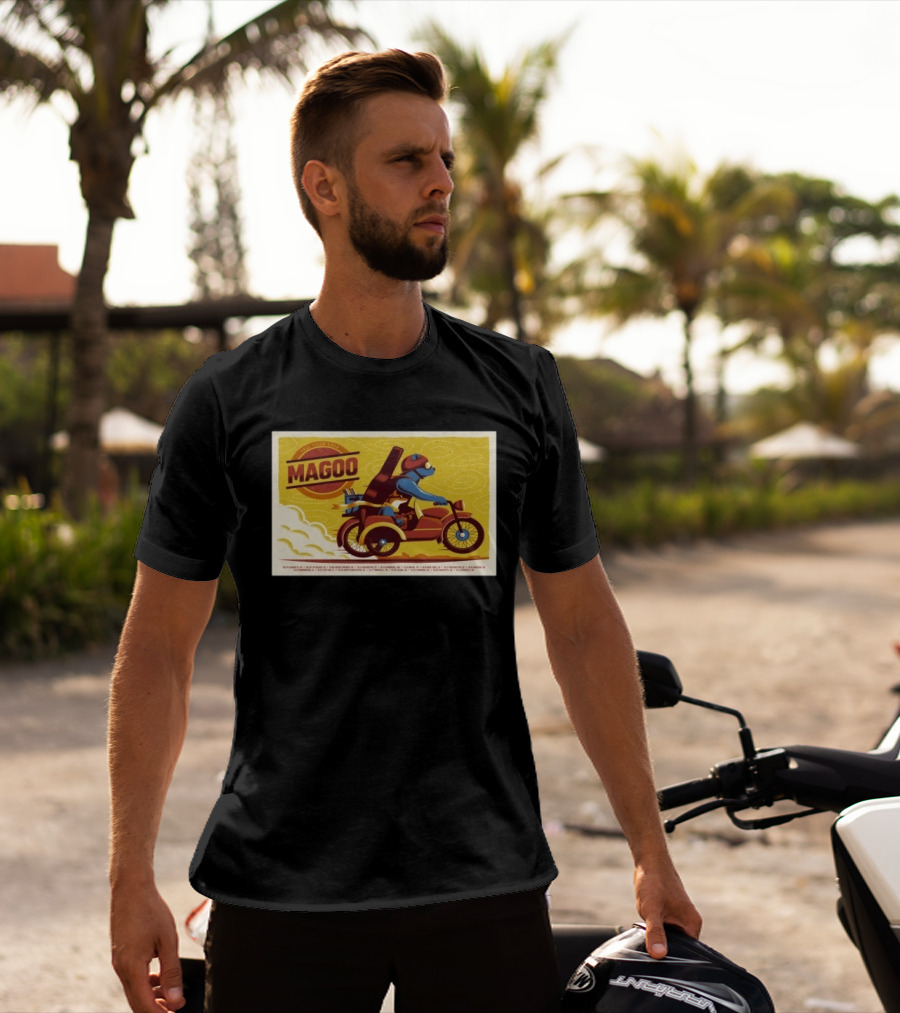 Magoo Fall Tour 2026 North American Concert Limited Edition Motorcycle Bear T-Shirt