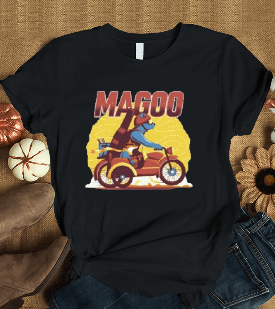 Magoo The Band Store 2026 Fall Tour Motorcycle Bear Zip Up T-Shirt
