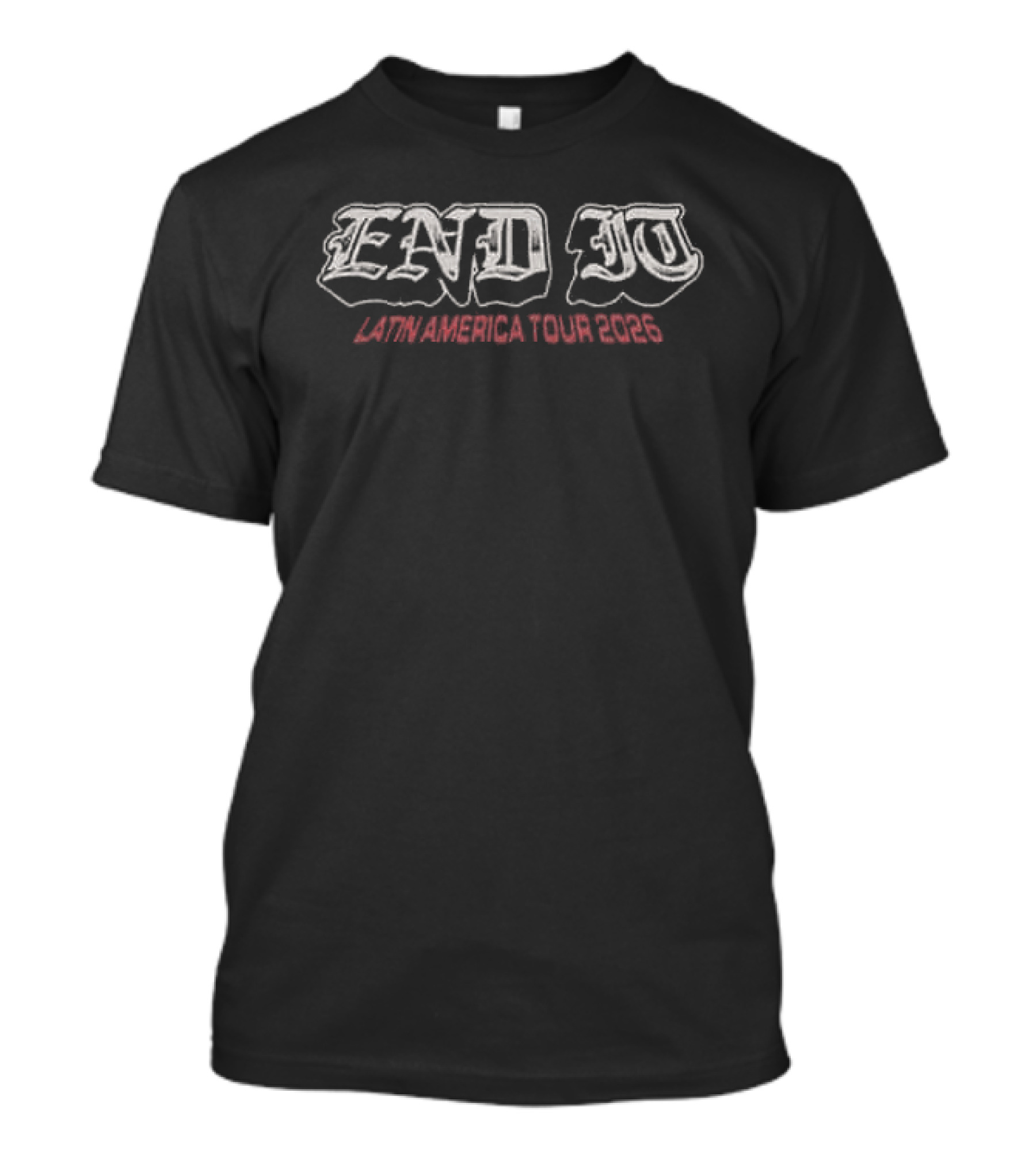 End It Latin America Tour 2026 Original Tour Dates October 8 Mexico To October 17 Brasil Black T-Shirt