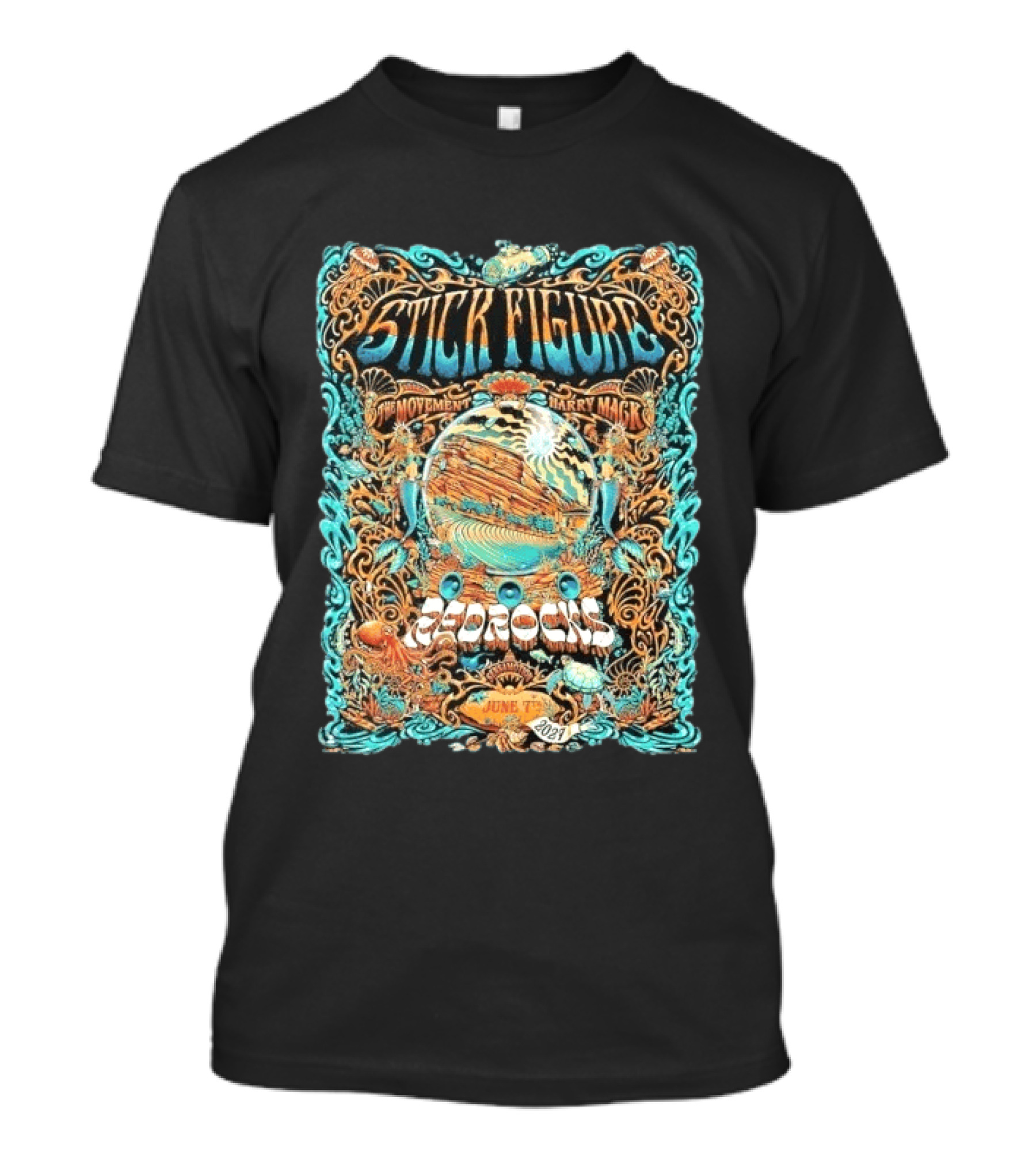 Stick Figure The Movement Harry Mack Red Rocks June 7th 2027 Tour T-Shirt