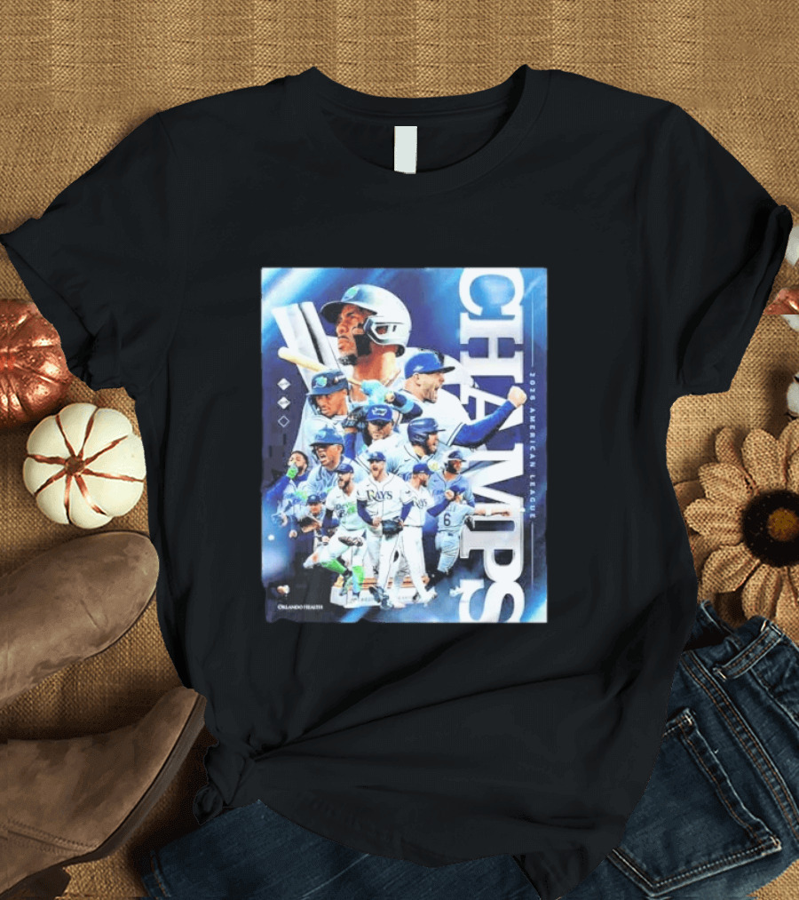 Tampa Bay Rays Champs 2026 American League Celebration With Players T-Shirt
