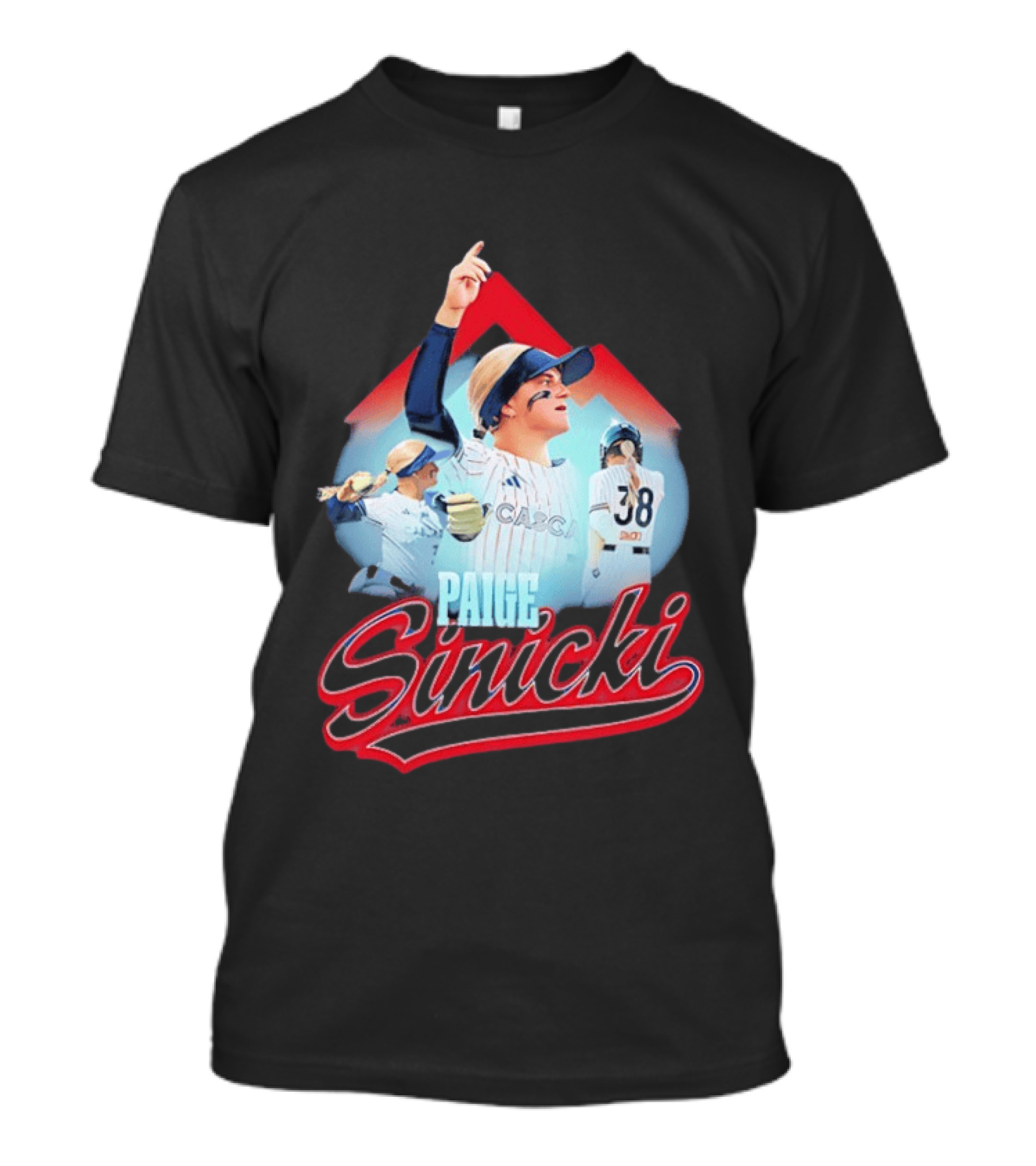 Paige Sinicki Portland Cascade Number 38 Athletic Highlight T-Shirt