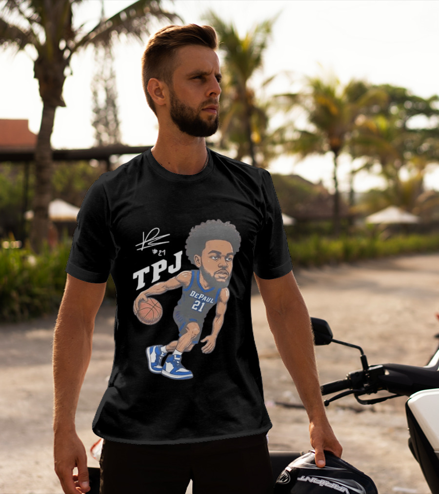 TPJ DePaul Basketball Cartoon #21 T-Shirt
