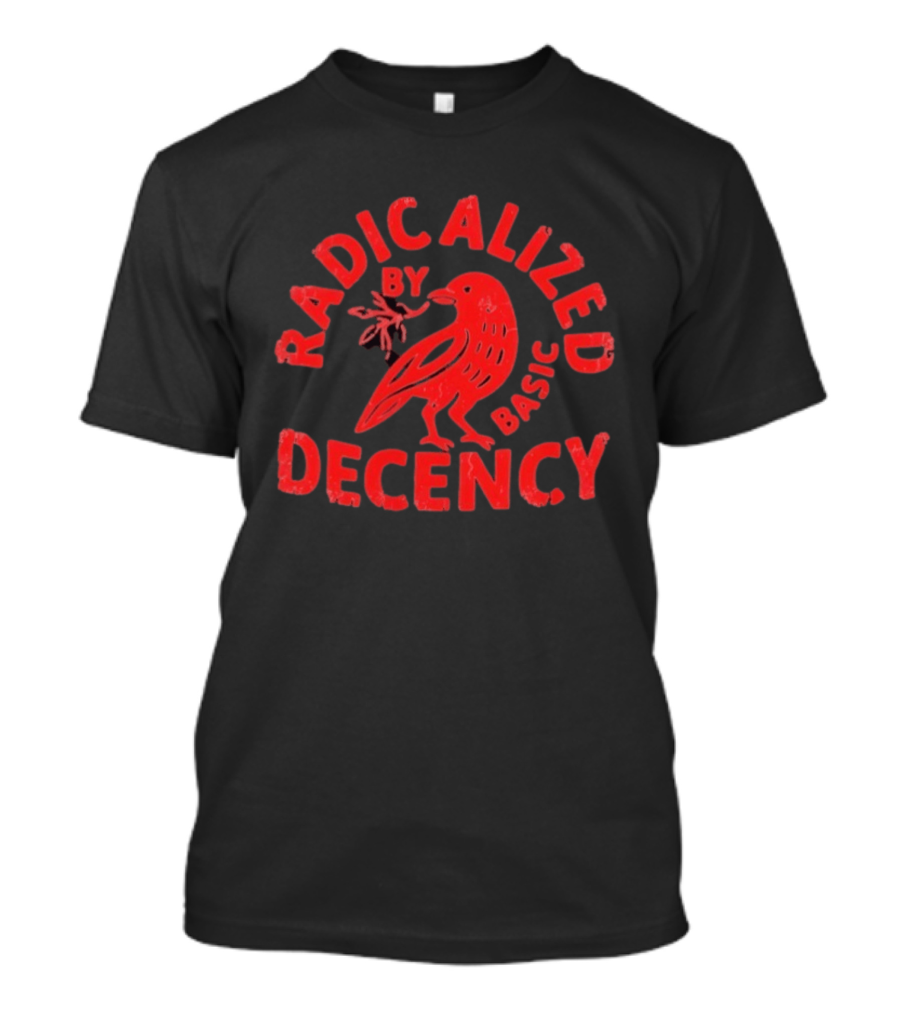 Radicalized By Basic Decency Crow Raven T-Shirt