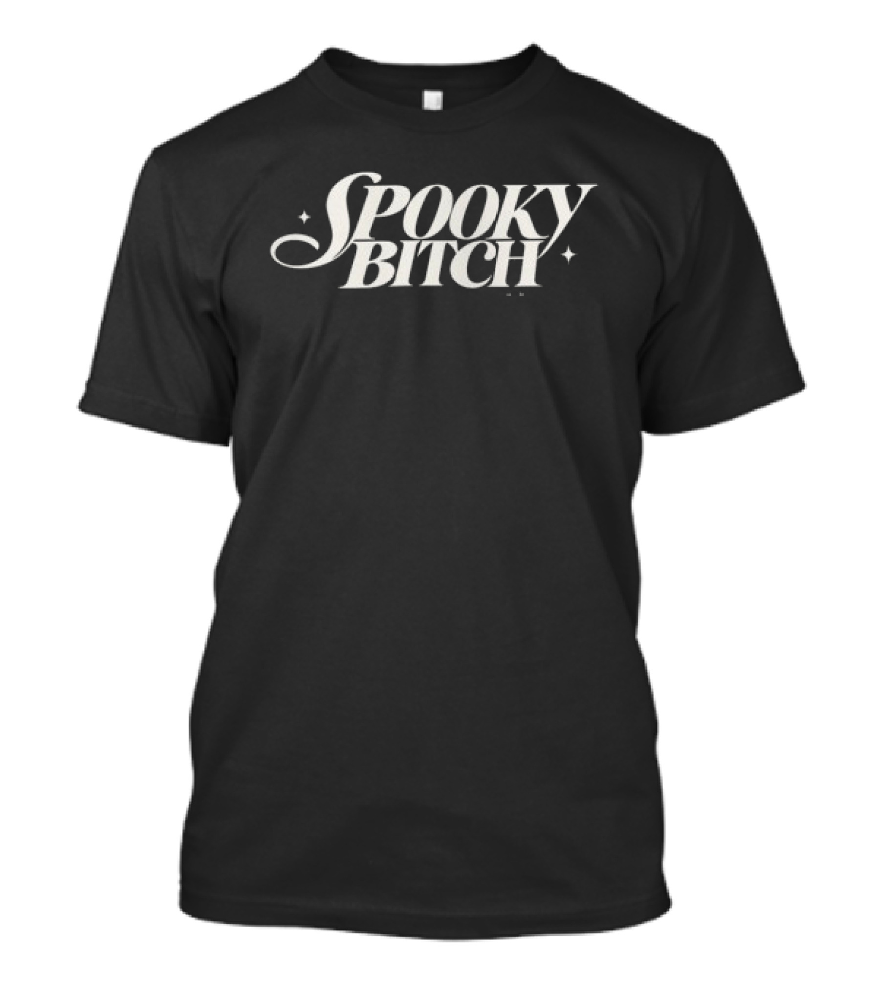 Spooky Bitch Redhanded Store Black Crop Top T-Shirt