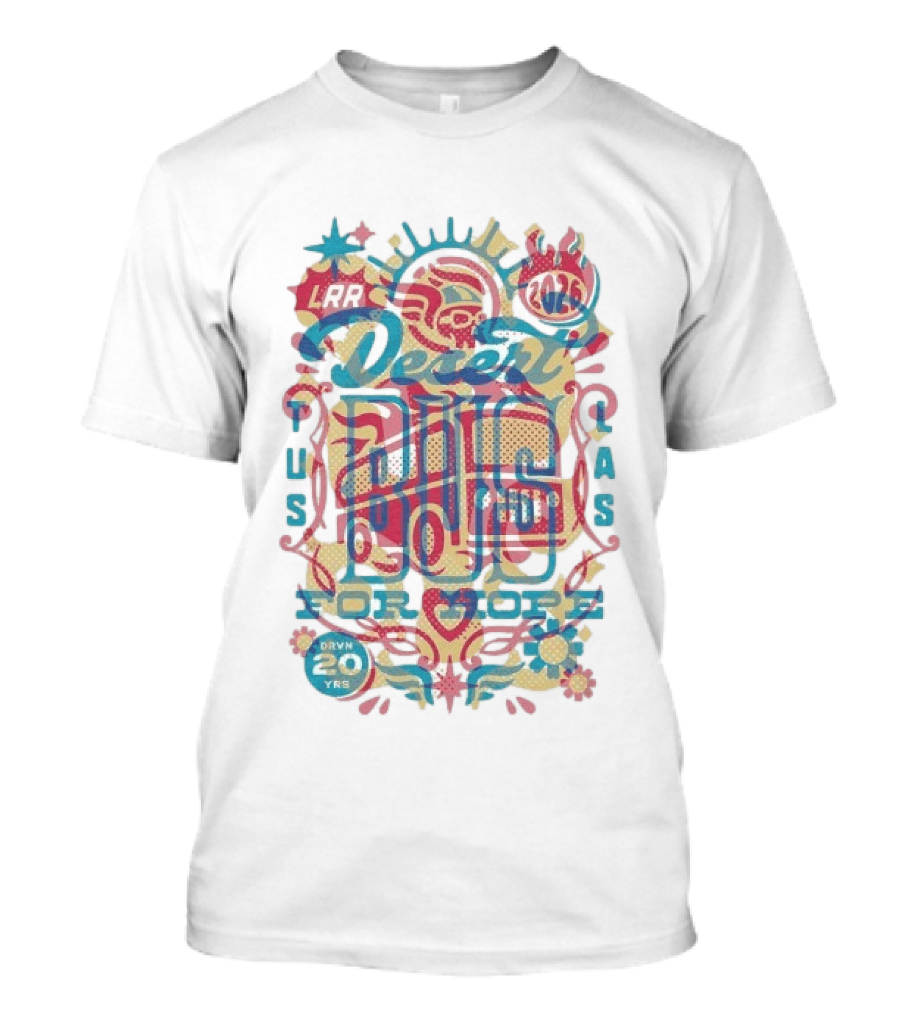 LRR Desert Bus For Hope 2026 20 Years Driven T-Shirt