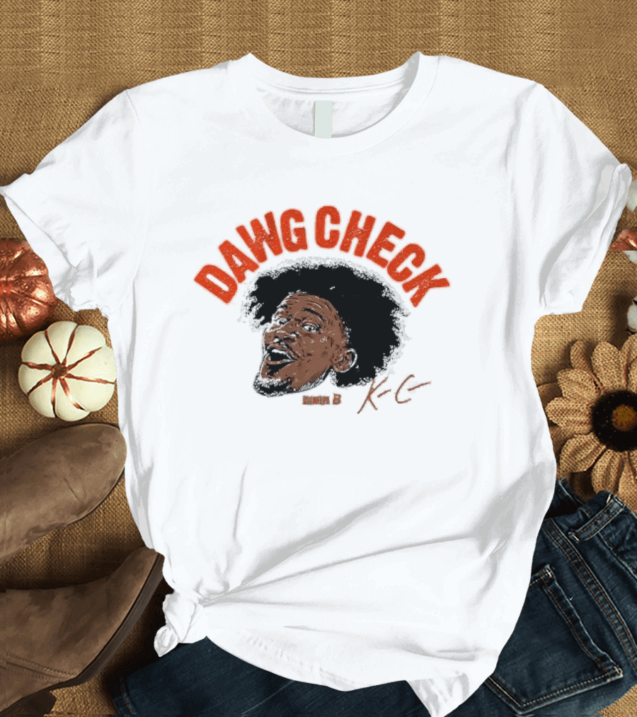 Dawg Check Afro Portrait With KC T-Shirt