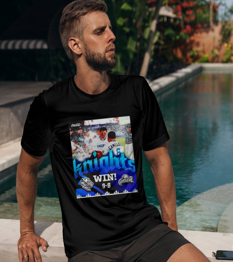 Knights Win 9 8 Against Comets Baseball Celebration T-Shirt