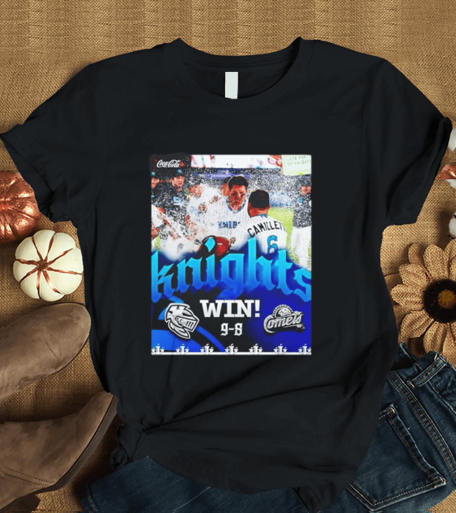 Knights Win 9 8 Against Comets Baseball Celebration T-Shirt