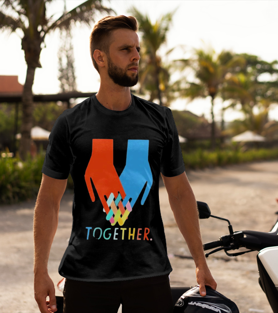 Interlocking Hands Unity Concept Together T-Shirt