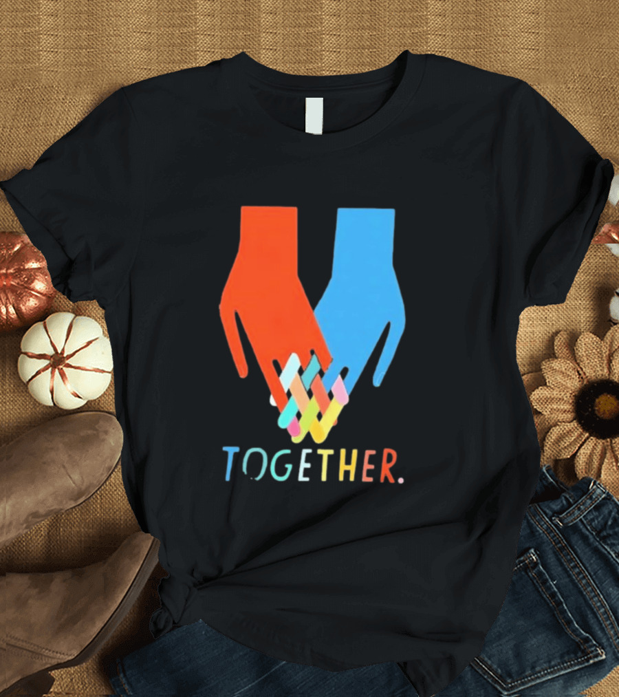 Interlocking Hands Unity Concept Together T-Shirt