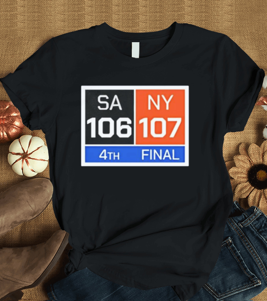 New York 107 Vs SA 106 4th Final Historic Comeback Victory T-Shirt