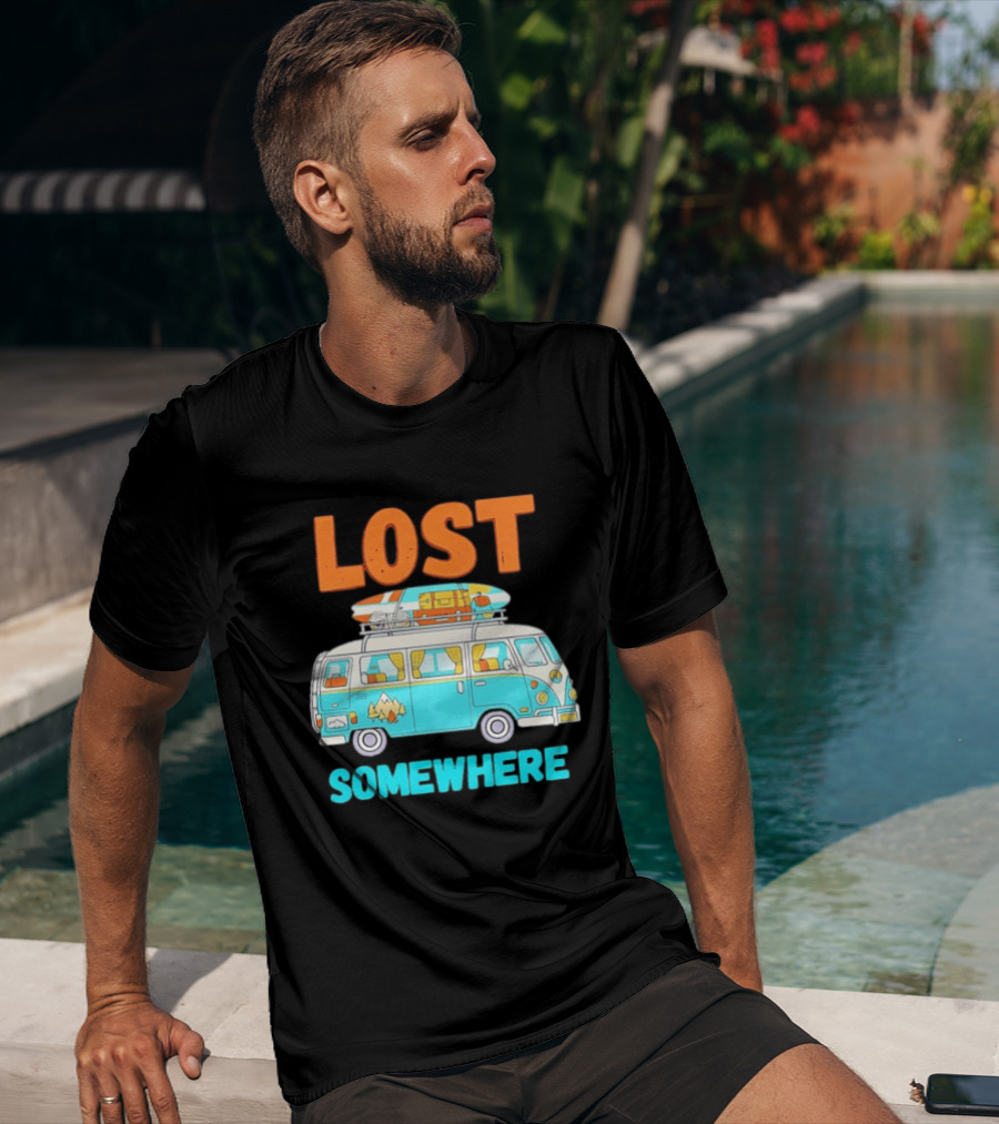 Lost Somewhere Camper Van Adventure T-Shirt