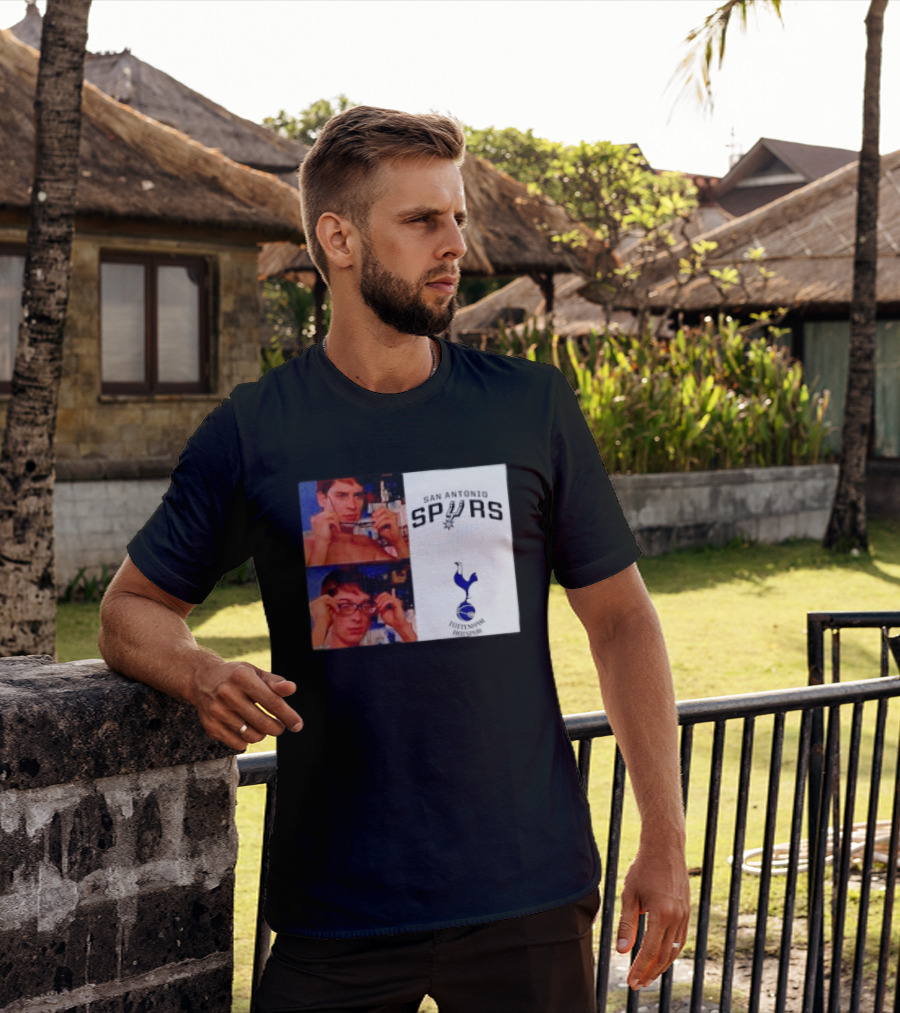 Peter Parker Reading Glasses Meme San Antonio Spurs Tottenham Hotspur T-Shirt
