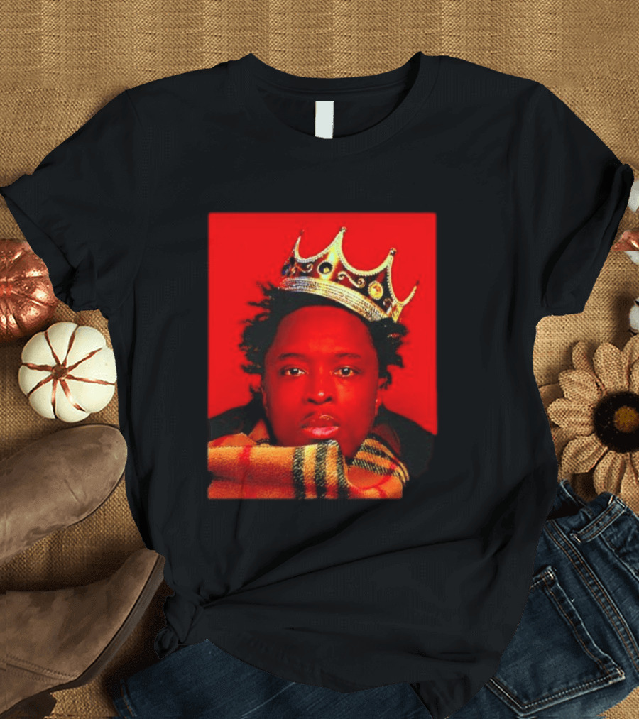 Notorious B.I.G. King Of New York Crowned Burberry Scarf T-Shirt